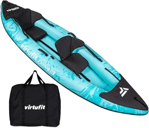 VirtuFit Kayak 335 - Turquoise - Met Kajak zitjes en draagtas