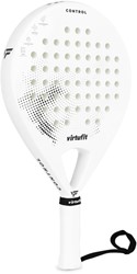 VirtuFit Control Padel Racket - White - Black