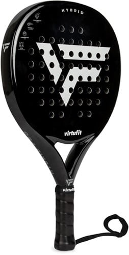 VirtuFit Hybrid Padel Racket - Zwart - Silver