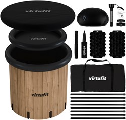 VirtuFit Ice Bath XXL - 375 Liter - Wood Look - Includes accessories