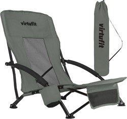 VirtuFit Foldable Beach Chair - Grey