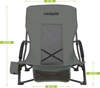 VirtuFit Opvouwbare Strandstoel - Afmetingen