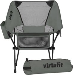 VirtuFit Camping Chair Compact - Beachchair - Grey