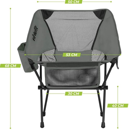 VirtuFit Camping Stoel Compact - Afmetingen