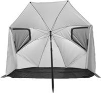 VirtuFit Strandparasol Premium - Windscherm - 225 cm - Grijs-2