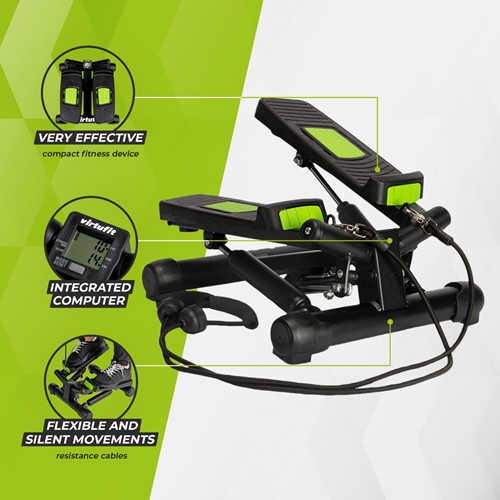 VirtuFit ST10 2-in-1 Side Stepper - met Computer en Weerstandskabels-3