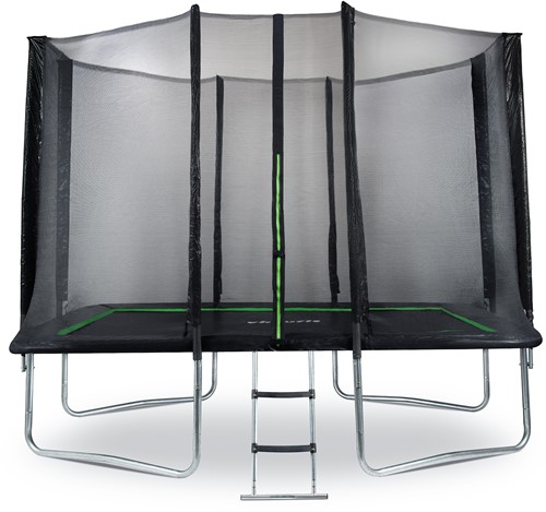 VirtuFit Rechthoekige Trampoline met Veiligheidsnet - Zwart - 213 x 305 cm 