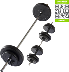 VirtuFit Adjustable Dumbbellset - 30,5 kg - Black