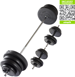 VirtuFit Adjustable Dumbbellset - 60,5 kg - Black