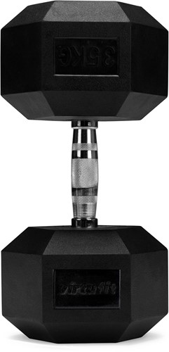 VirtuFit Hexa Dumbbell Pro - 35 kg - Per Stuk - Staand