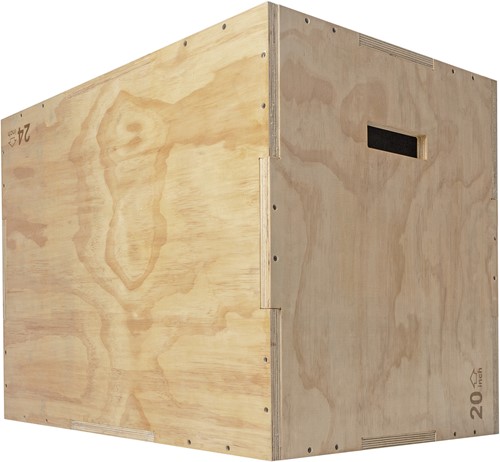 VirtuFit Houten Plyo Box 3-in-1 - Groot - 50 x 60 x 75 cm