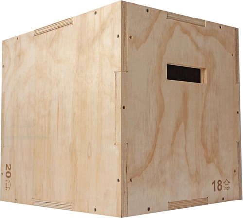 VirtuFit Houten Plyo Box 3-in-1 - Klein - 40 x 45 x 50 cm