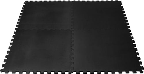 VirtuFit Fitness Puzzelmat – 4-delige Vloermat – 120×120 cm – Zwart-2