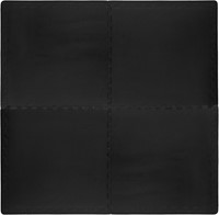 VirtuFit Fitness Puzzelmat - Vloermat - 4-delig - 120 x 120 cm - Zwart