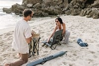 VirtuFit Opvouwbare Strandstoel - Grijs - sfeerafbeelding 1