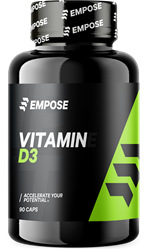 Empose Nutrition Vitamin D3 - 90 Capsules