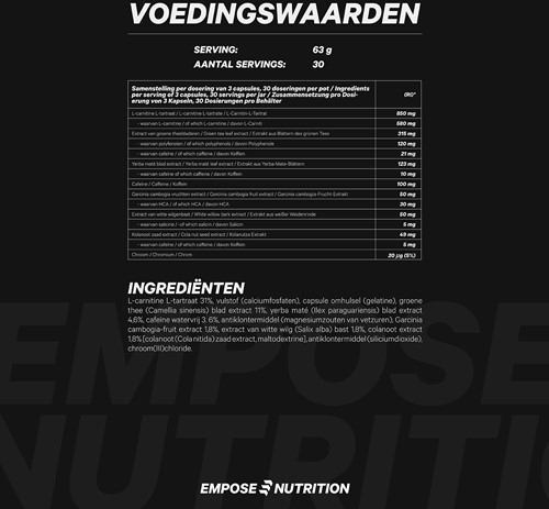 Empose Nutrition Thermo Burner - 90 Capsules-2