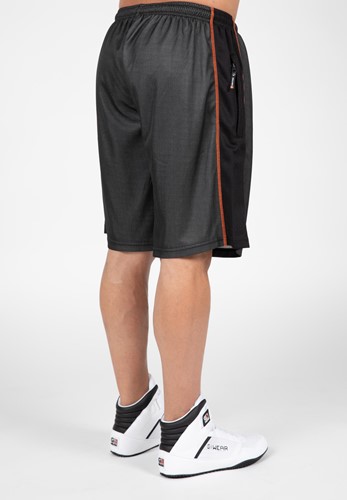 Gorilla Wear Wallace Mesh Shorts - Grijs/Oranje-2