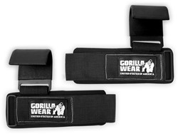 Gorilla Wear Weight Lifting Hooks - Zwart/Wit