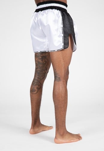 Gorilla Wear Piru Muay Thai Shorts - Wit / Zwart