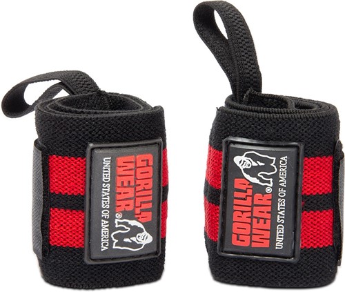 Gorilla Wear Wrist Wraps Pro - Zwart/Rood-2