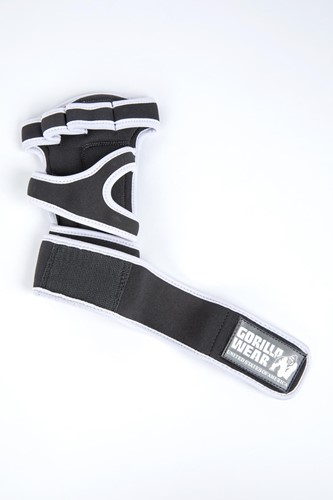 Gorilla Wear Yuma Krachtsport Handschoenen - Zwart/Wit-2