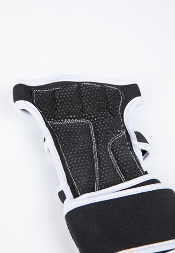 Gorilla Wear Yuma Krachtsport Handschoenen - Zwart/Wit-3