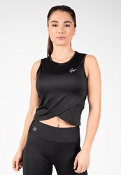 Estelle Twisted Crop Top - Black - L
