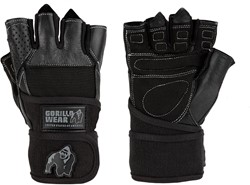 Dallas Wrist Wrap Gloves - Black - L