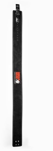 Gorilla Wear 4 Inch Leather Lever Belt - Black-2
