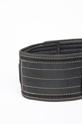 Gorilla Wear 4 Inch Nylon Lifting Belt - Zwart / Goud