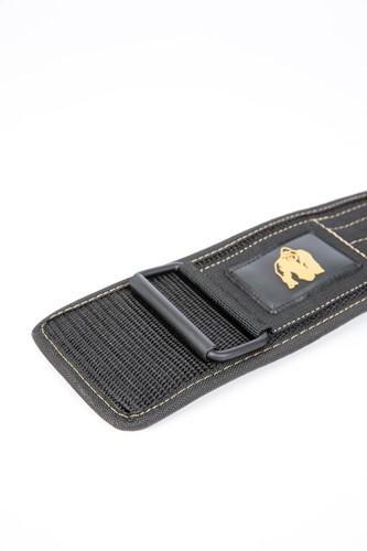 Gorilla Wear 4 Inch Nylon Lifting Belt - Zwart / Goud