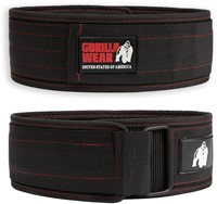 Gorilla Wear Halterriem - 4 Inch Nylon Lifting Belt - Zwart