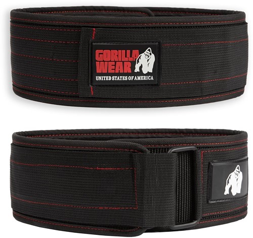 Gorilla Wear Halterriem - 4 Inch Nylon Lifting Belt - Zwart