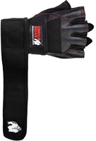Gorilla Wear Dallas Wrist Wrap Handschoenen - Fitness Handschoenen - Zwart/Rode Stiksels-2