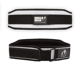 Gorilla Wear 4 Inch Dames Lifting Belt - Zwart/Wit - L