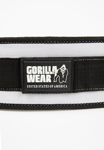 Gorilla Wear 4 Inch Dames Lifting Belt - Zwart/Wit-3